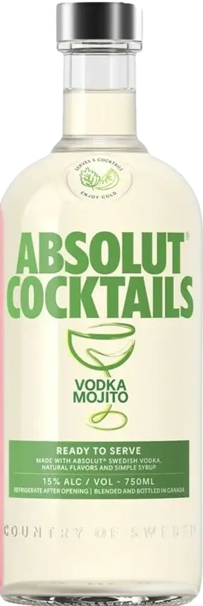 Absolut Vodka Mojito Cocktail 750Ml Bottle Image