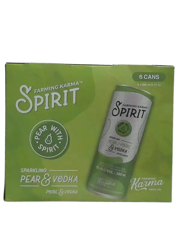 Farming Karma Pear Spirit Vodka Soda 6X285Ml Bottle Image