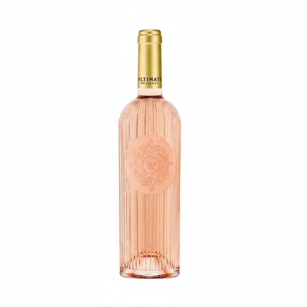 Urban Provence UP Rose fragrance bottle with a sleek design and floral label, showcasing elegant packaging and branding.