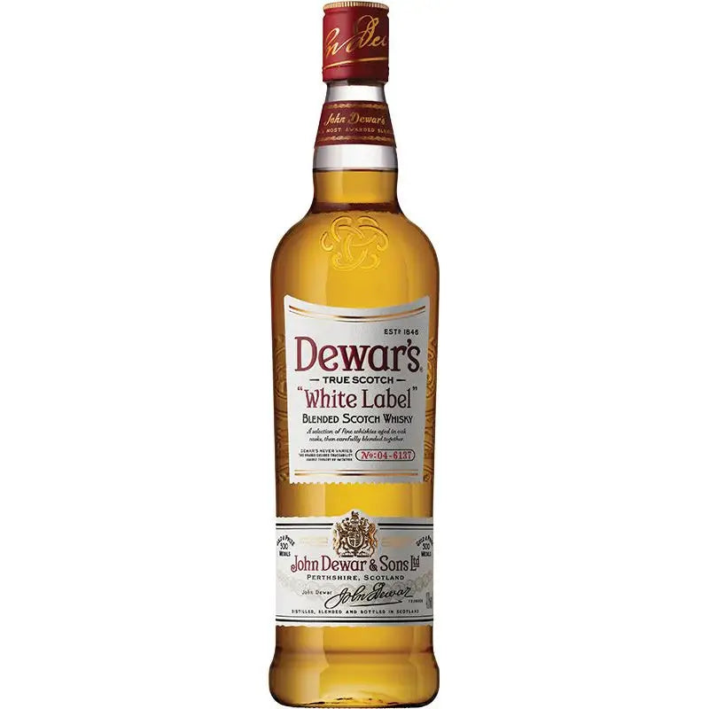 Dewar S Blended Scotch Whisky White Label 750Ml Bottle Image