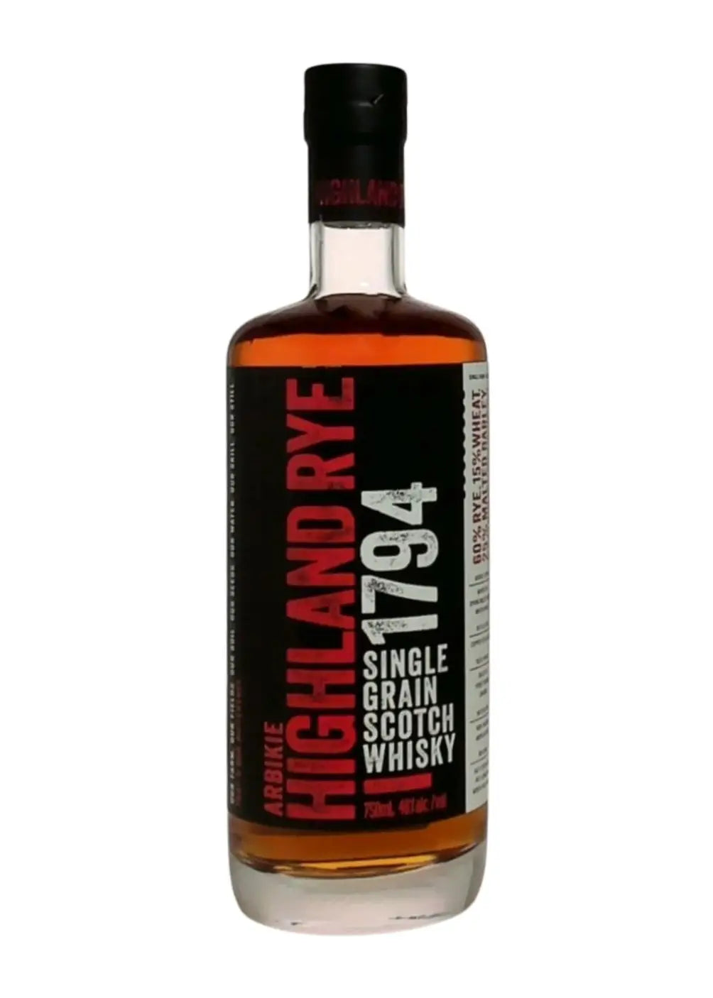 Arbikie 1749 Highland Rye Single Grain Scotch Whisky 750Ml Bottle Image