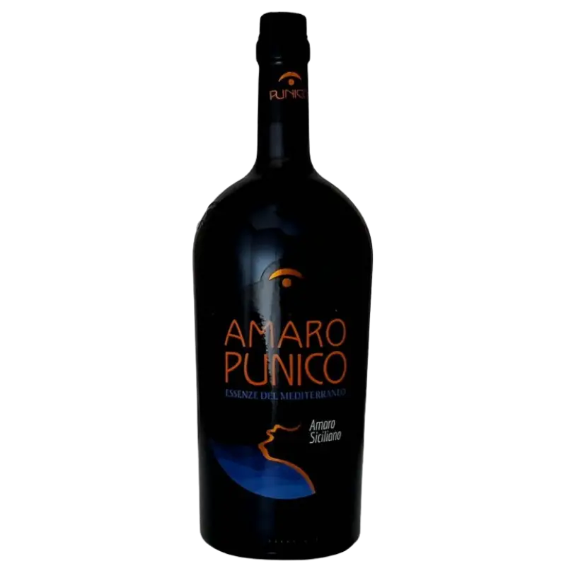 Buy Amaro Punico Amaro Siciliano liqueur bottle, Mediterranean Italian herbal spirit
