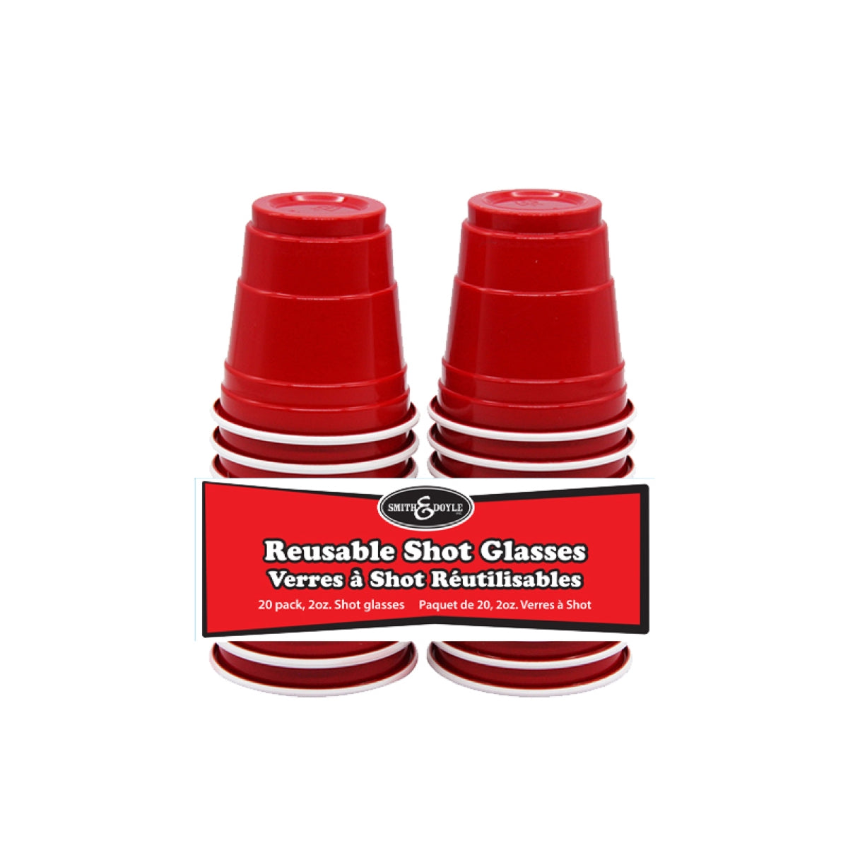 20 Pack 2Oz Shot Glasses (Set of 5)