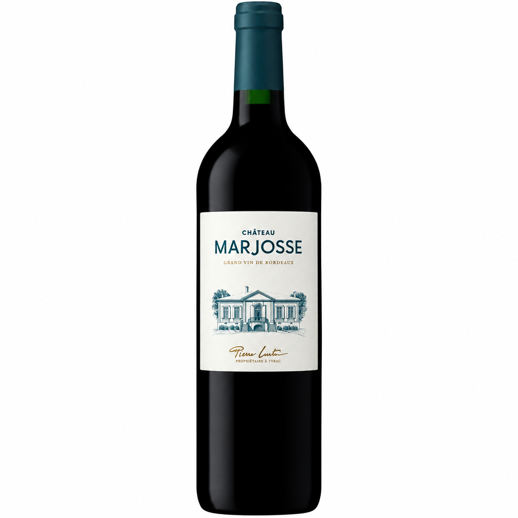 Chateau Marjosse 2020 red wine bottle from Chateau with a label showcasing elegant design and deep red color.