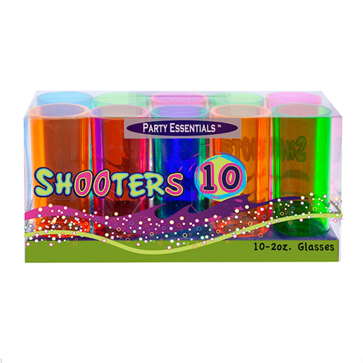 2Oz Neon Cup Party Shots 10 Pack (Set of 6)