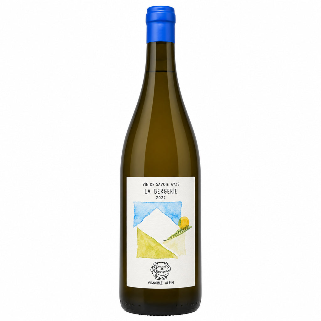 Domaine Domaine Du Gringet La Bergerie 2022 white wine bottle with elegant label on a plain background