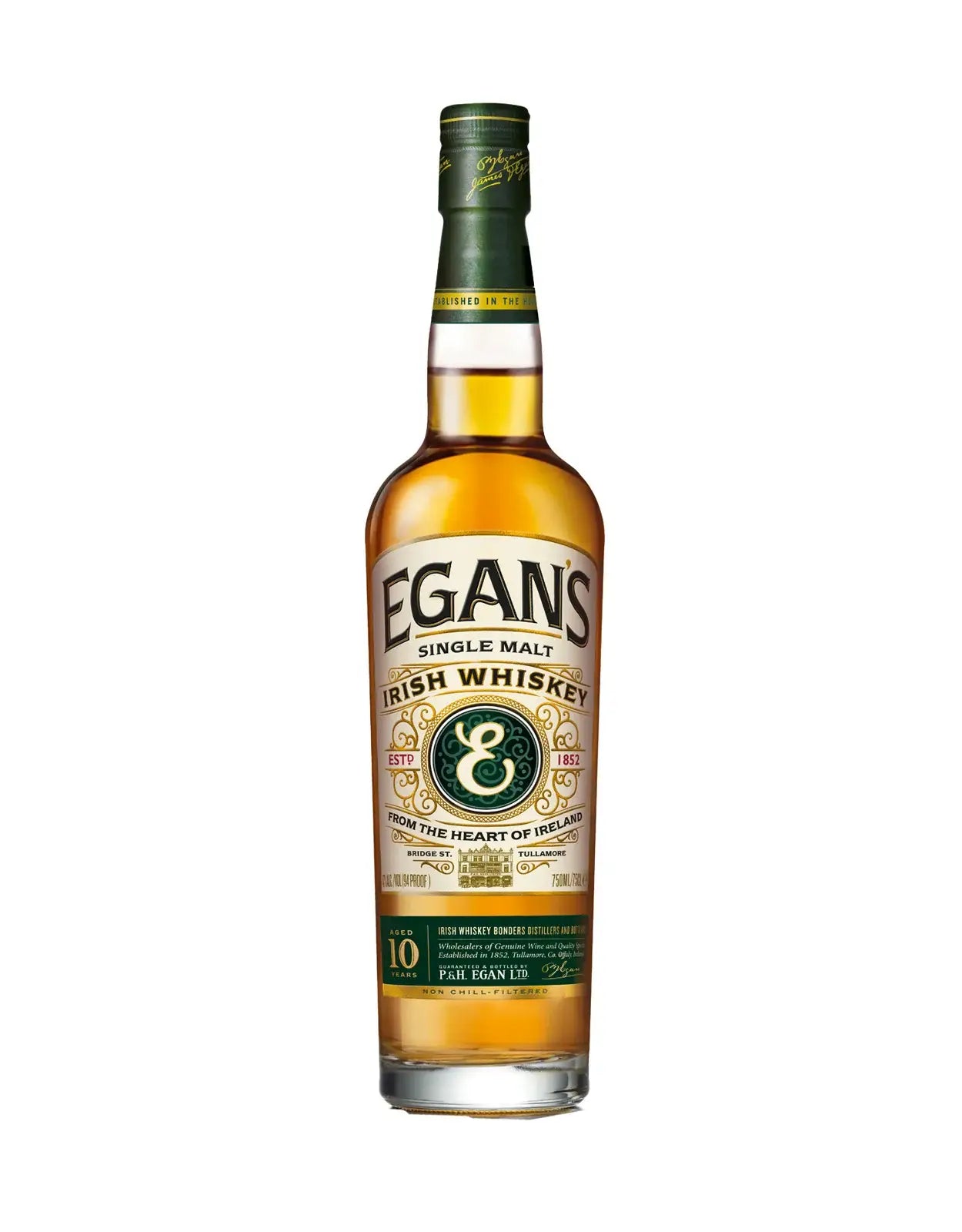 Egans Single Malt Irish Whiskey Aged 10 Years 750Ml Bottle Image