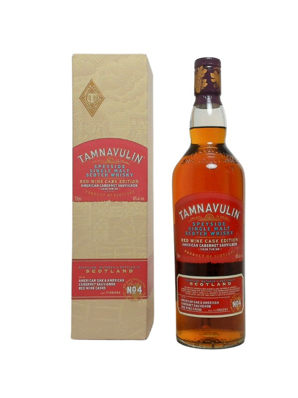 Tamnavulin Single Malt Scotch Whisky Cabernet Sauvignon Cask Finish 750Ml Bottle Image