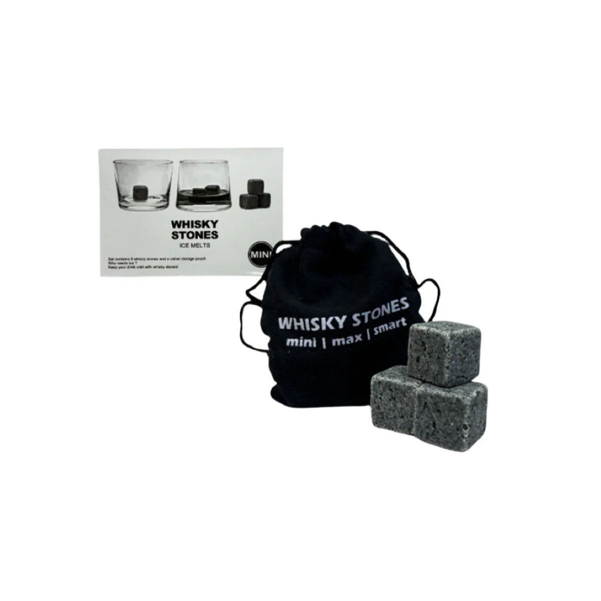 9 Piece Soap Stone Ice Rocks Set (Set of 2)