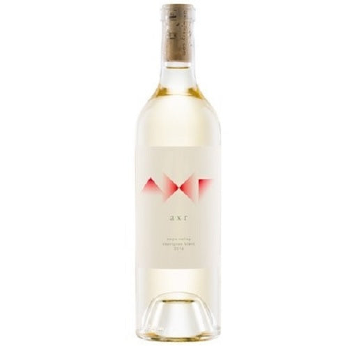 Bottle of AXR Napa Valley Sauvignon Blanc 750mL with a label featuring vineyard imagery and elegant design.