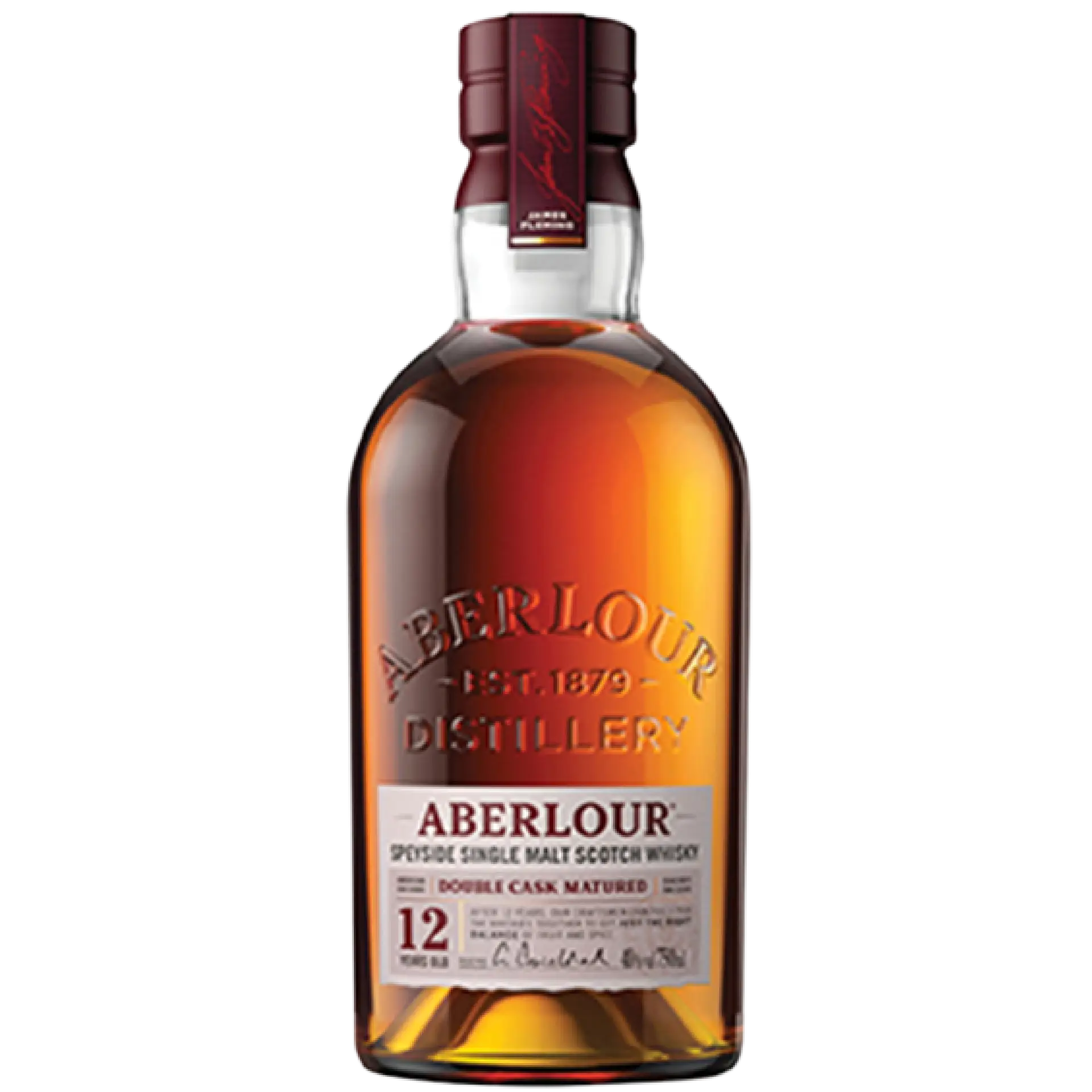 Buy Aberlour 12 Year Old Single Malt Scotch Whisky 750mL bottle, double cask matured.