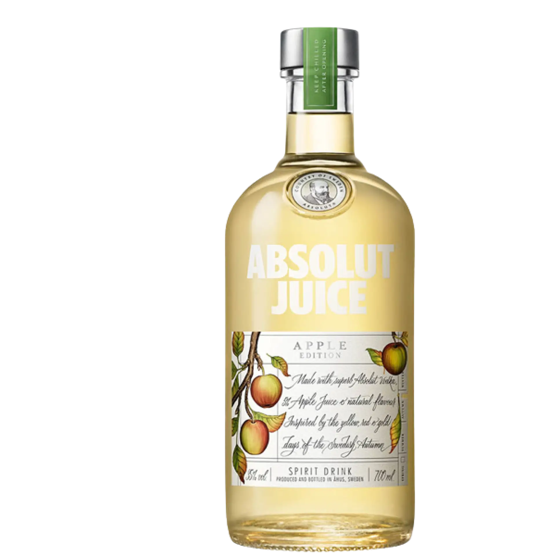 Buy Absolut Juice Apple Edition 750mL, apple flavored vodka in clear glass bottle