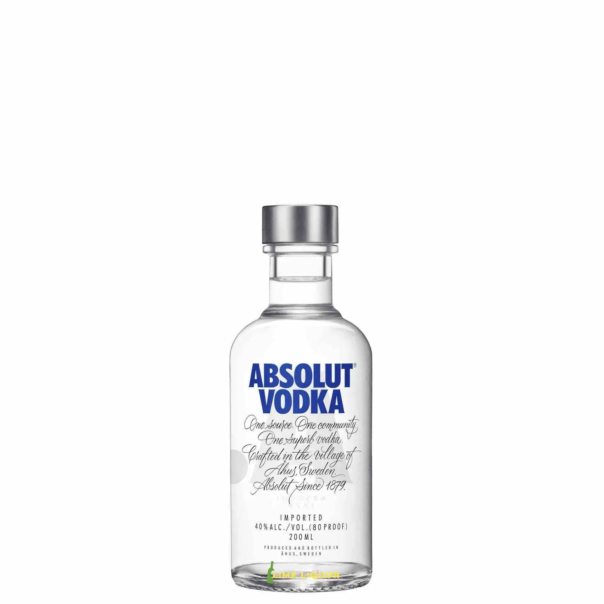 Buy Absolut Vodka 200mL clear bottle, premium vodka, spirits online Canada