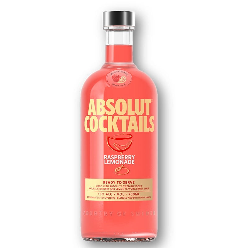 Absolut Raspberry Lemonade Cocktail 750mL