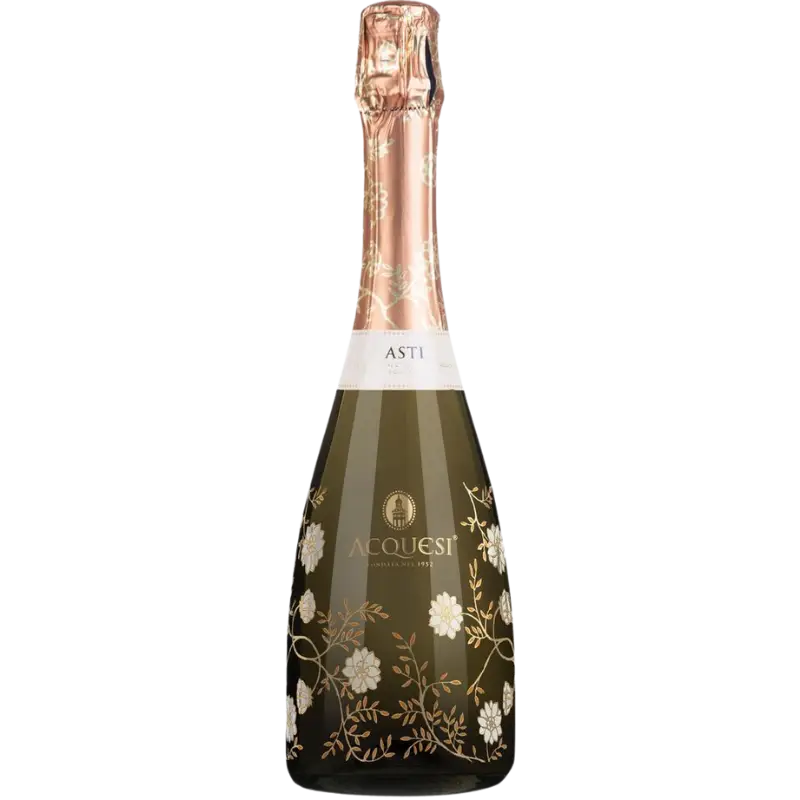 Buy Acquesi Asti DOCG 750mL sparkling wine, floral bottle, Italian prosecco-style.