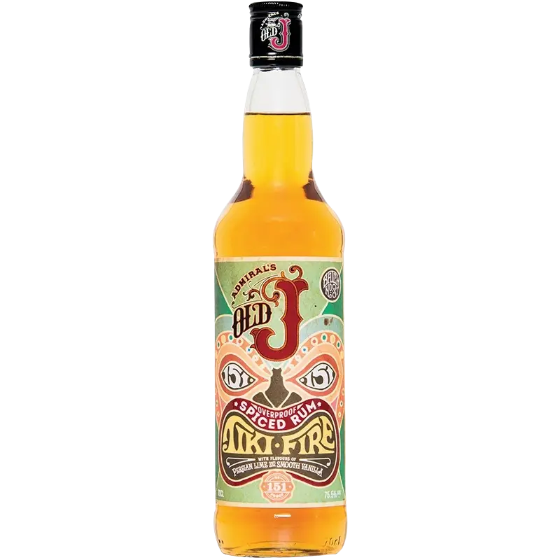 Admiral S Old J Tiki Fire Spiced Rum 750Ml Bottle Image