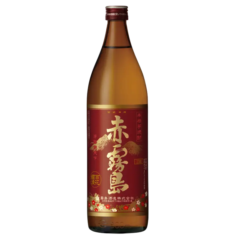 Buy Aka Kirishima 900mL Japanese liquor with red and gold label online