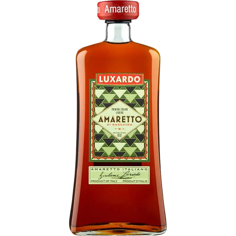 Buy Amaretto Di Saschira Luxardo 1.14L, Italian amaretto liqueur bottle.