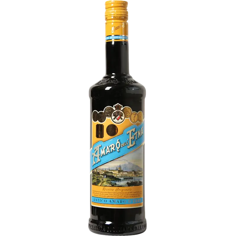 buy Amaro Dell'Etna 750mL bottle, Italian herbal liqueur with distinctive label