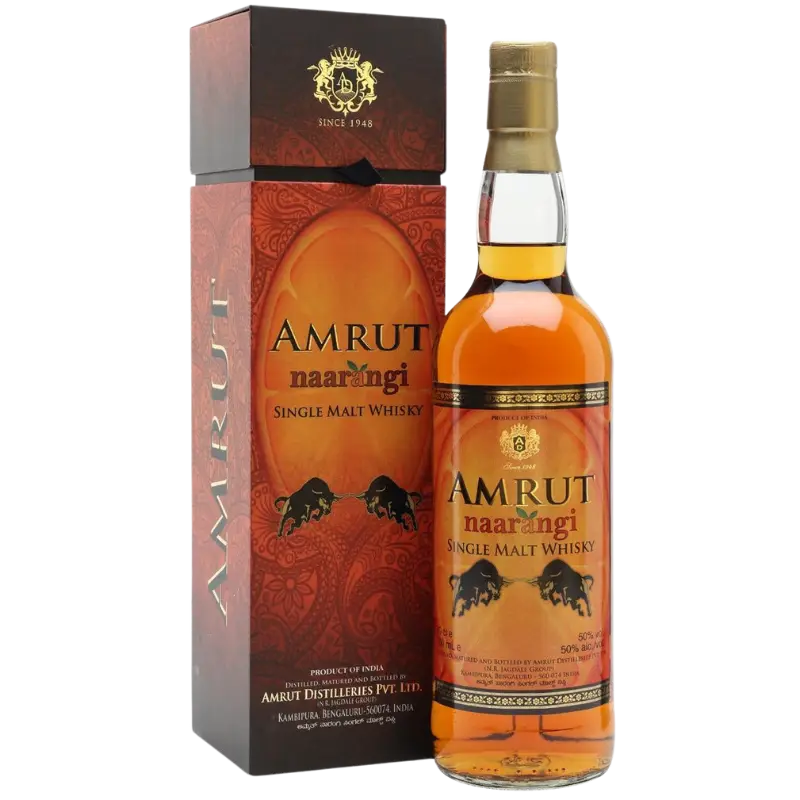 Amrut Naarangi Single Malt Whisky 700Ml Bottle Image