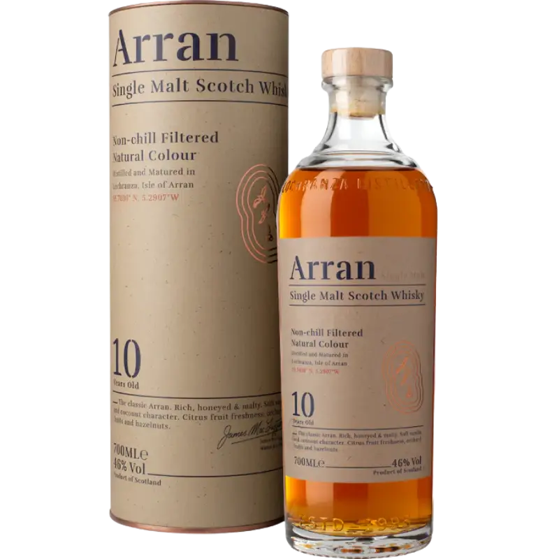 Arran 10 Year Old Single Malt Scotch Whisky 700Ml Bottle Image