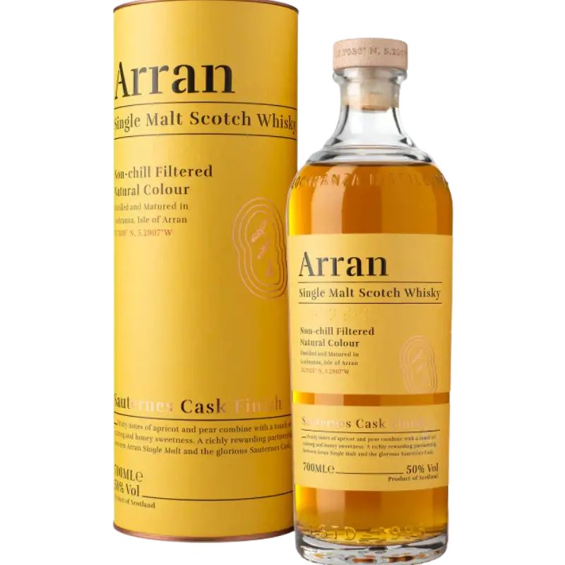 Arran Sauternes Single Malt Scotch Whisky Cask Finish 700Ml Bottle Image