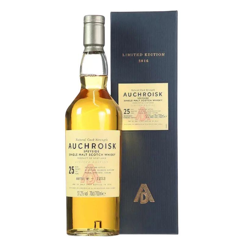 Auchroisk Sherry 25 Year Old Single Malt Scotch Whisky 700Ml Bottle Image