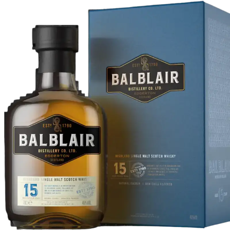 Balblair 15 Year Old Single Malt Scotch Whisky 750Ml Bottle Image