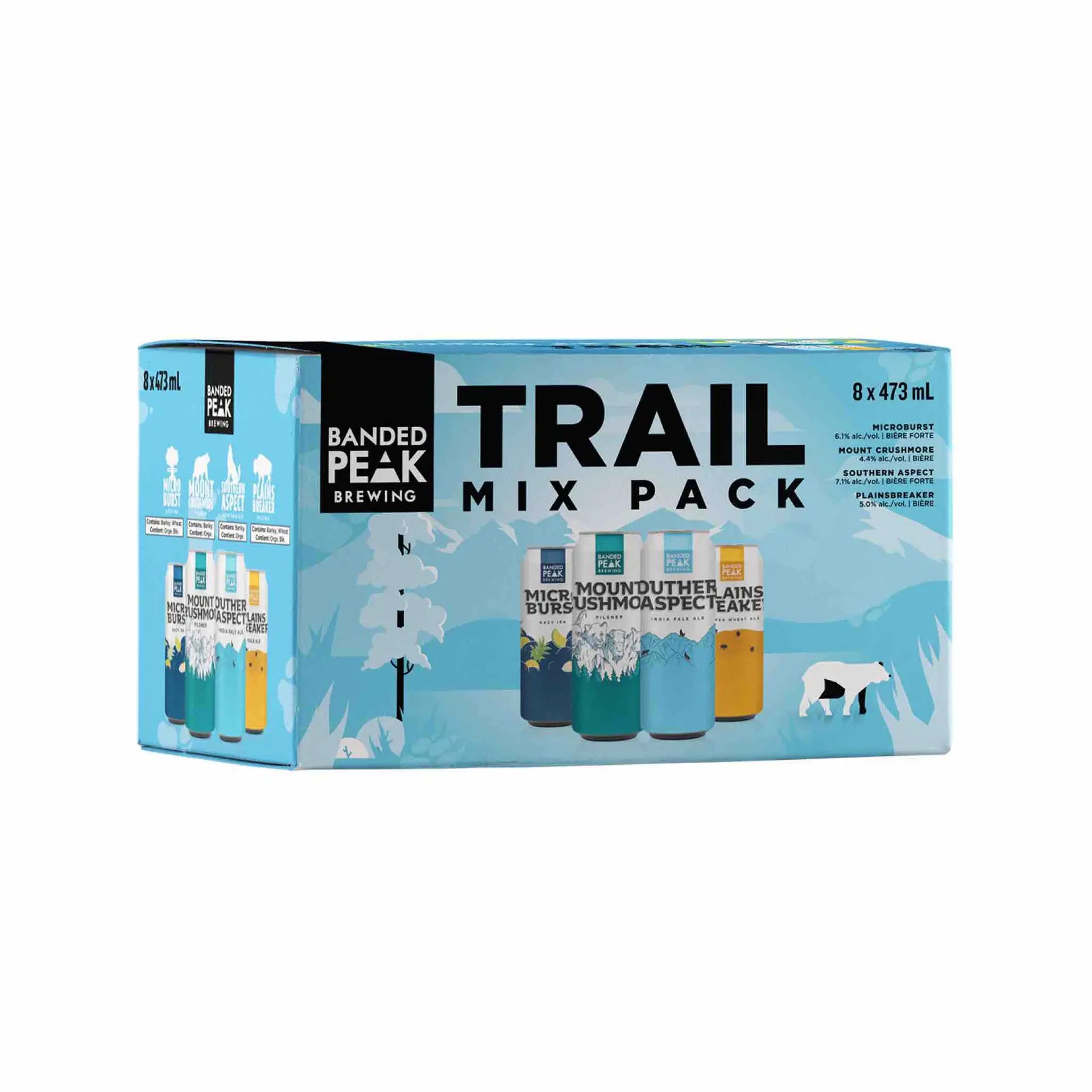 Buy Banded Peak Trail Mix Pack, 8 x 473ml craft beer variety pack in colorful box
