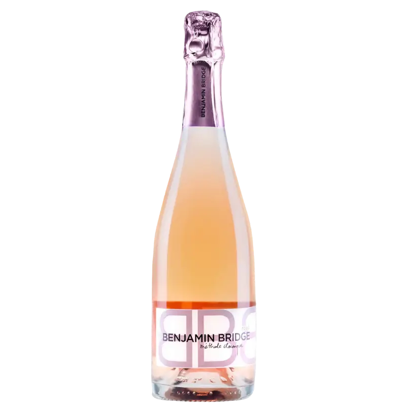 Buy Benjamin Bridge Brut Rosé 750mL sparkling wine in clear glass bottle