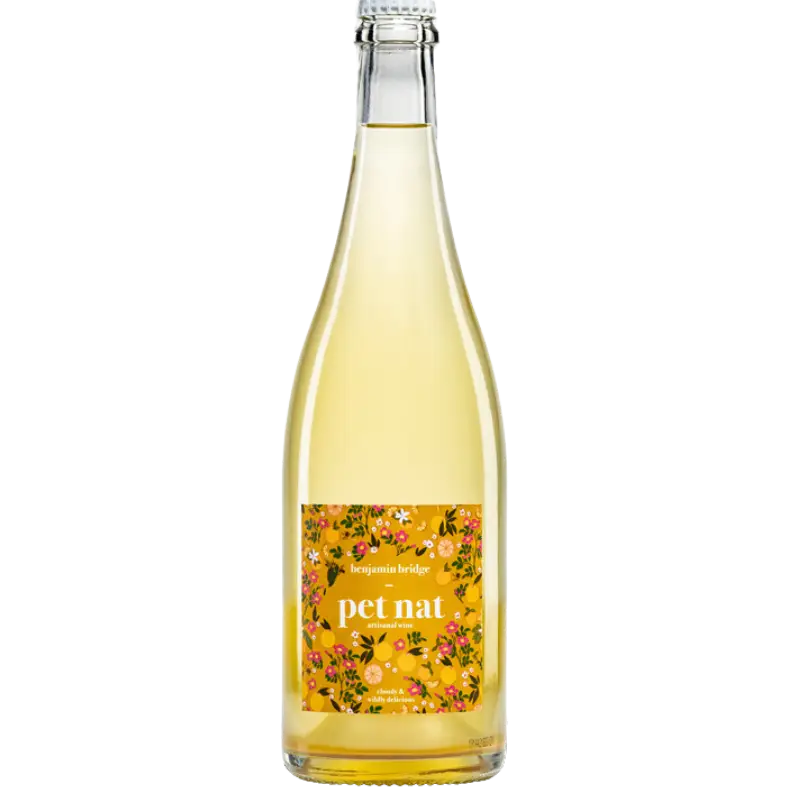 buy Benjamin Bridge Petillant Naturel 750mL sparkling wine with floral label