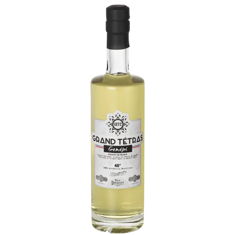 buy Bigallet Genepi Grand Tetras 500mL herbal liqueur bottle