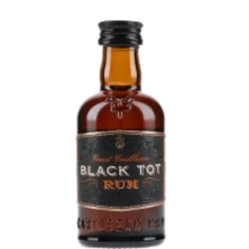 Black Tot Rum Finest Caribbean 50Ml Bottle Image