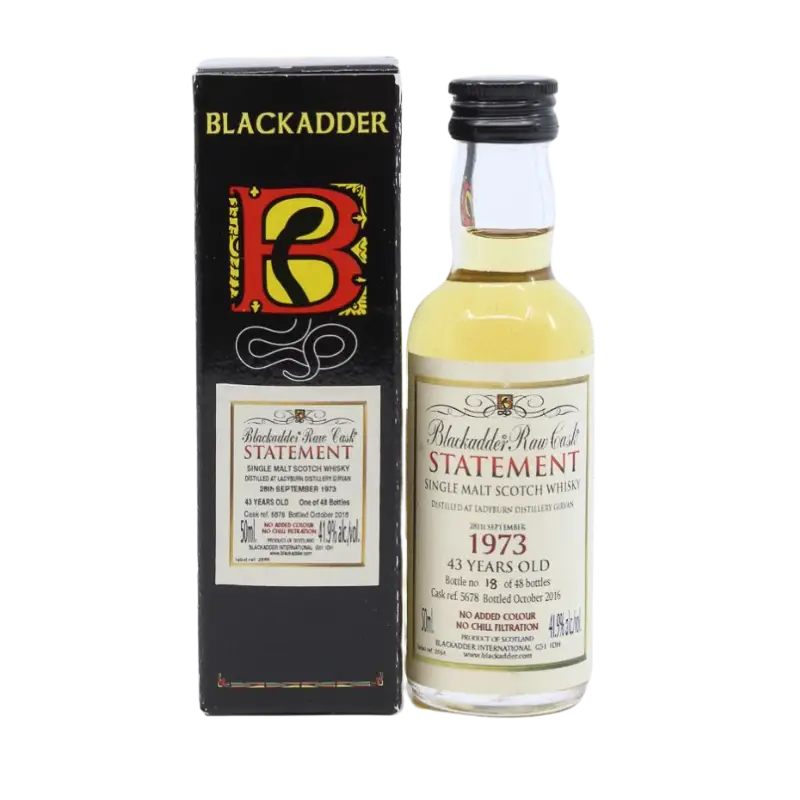 Blackadder Ladyburn 43 Year Old Single Malt Scotch Whisky 50Ml Bottle Image