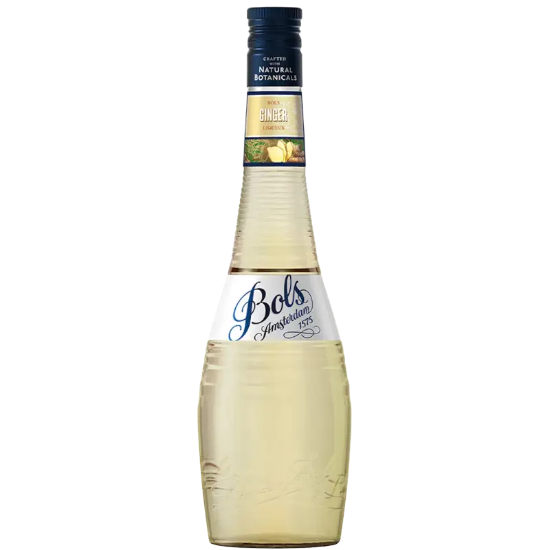 Buy Bols Ginger Liqueur 750mL, ginger-flavored spirit bottle with clear label and cap