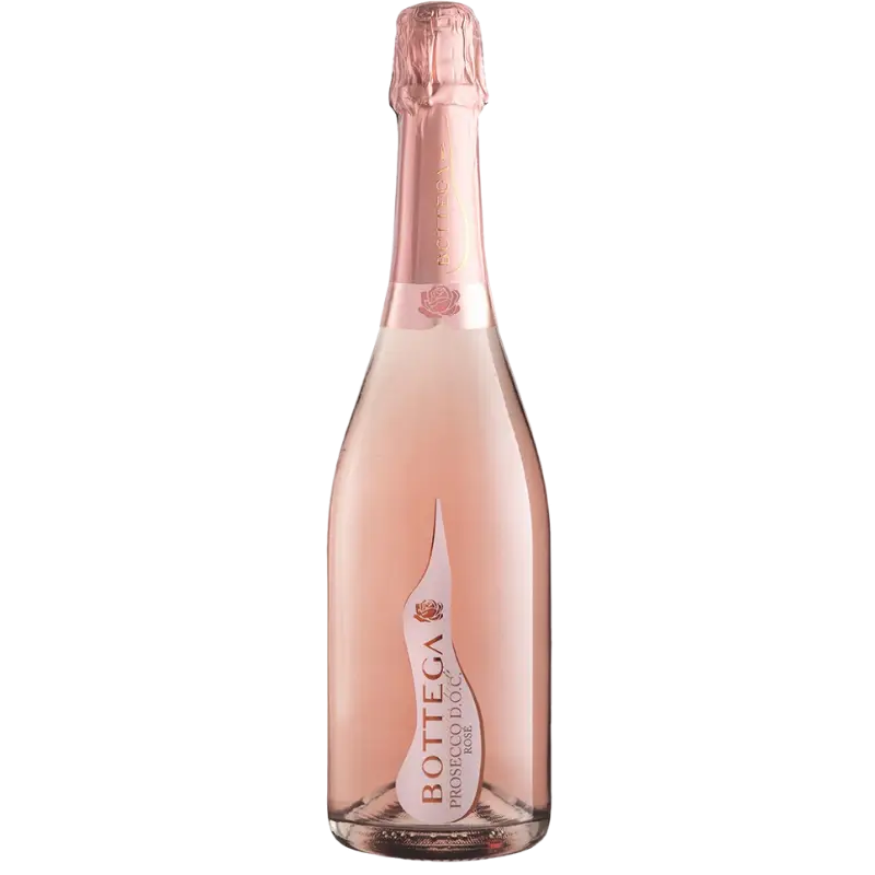 Buy Bottega Prosecco Rosé IL Vino Dei Poeti 750mL with elegant pink sparkling wine bottle