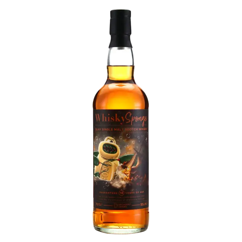 Whisky Sponge Edition Bowmore 18 Year Old Islay Single Malt Scotch Whisky 700Ml Bottle Image