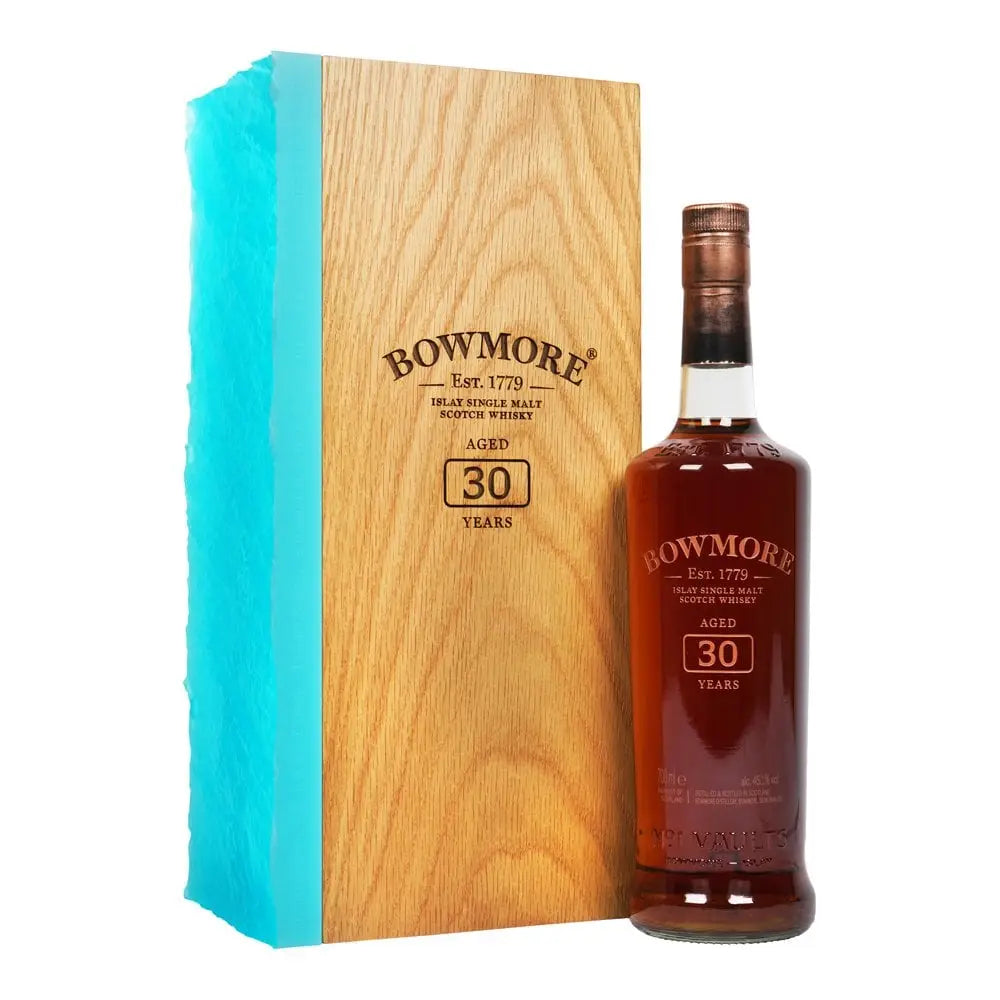 Buy Bowmore 30 Years 2021 Release single malt Scotch whisky bottle and wood box