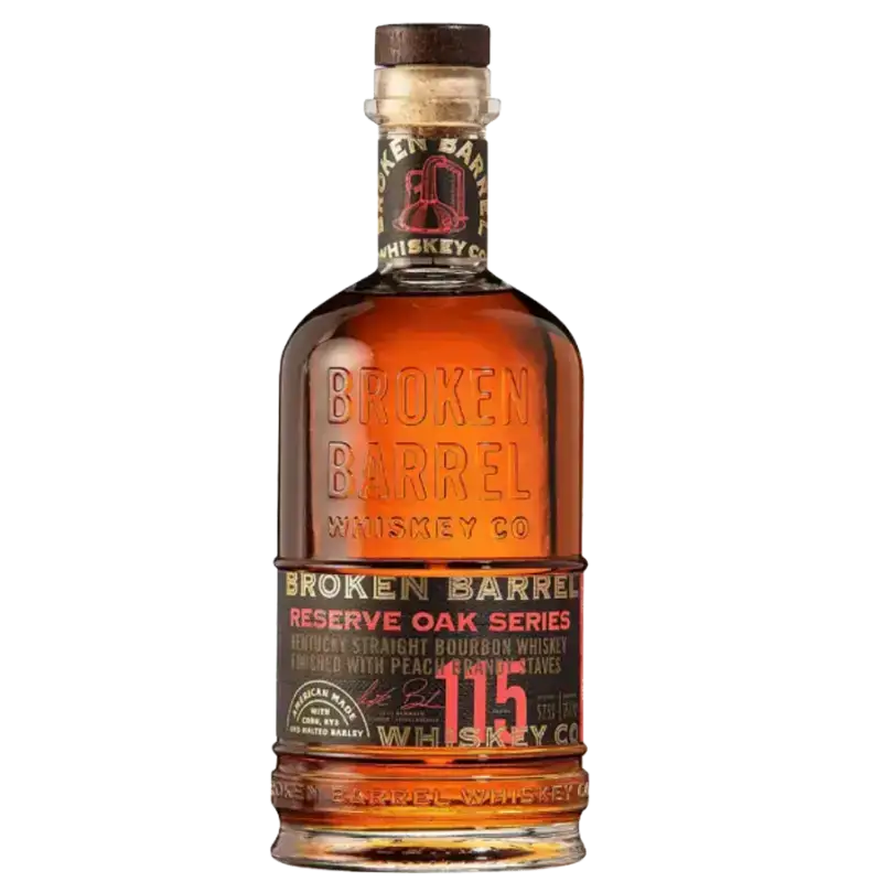 Broken Barrel Peach Brandy Cask Bourbon 750Ml Bottle Image