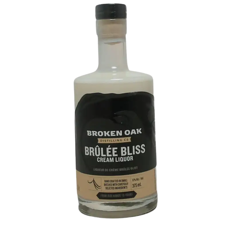 Broken Oak Distilling Company Brulee Bliss Cream Liquor 375Ml Bottle Image