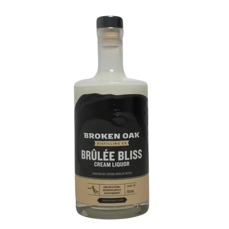 Broken Oak Distilling Company Brulee Bliss Cream Liquor 750Ml Bottle Image