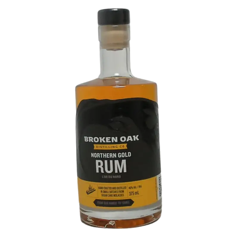 Broken Oak Distilling Company Northern Gold Rum 375Ml Bottle Image