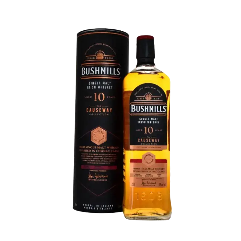 Bushmills 10 Year Old Single Malt Cognac Cask Finish 750Ml Bottle Image