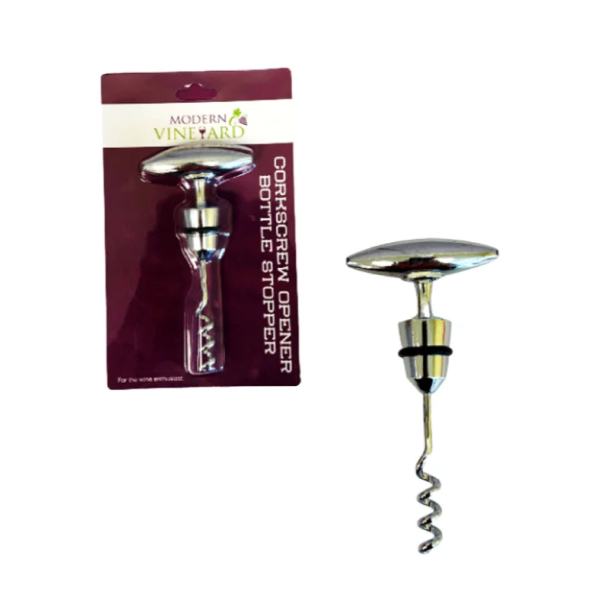 Corkscrew Opener Bottle Stopper (Set of 12)