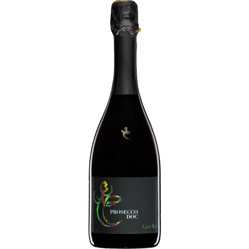 buy Canella Prosecco DOC 750mL, sparkling wine bottle, elegant dark label