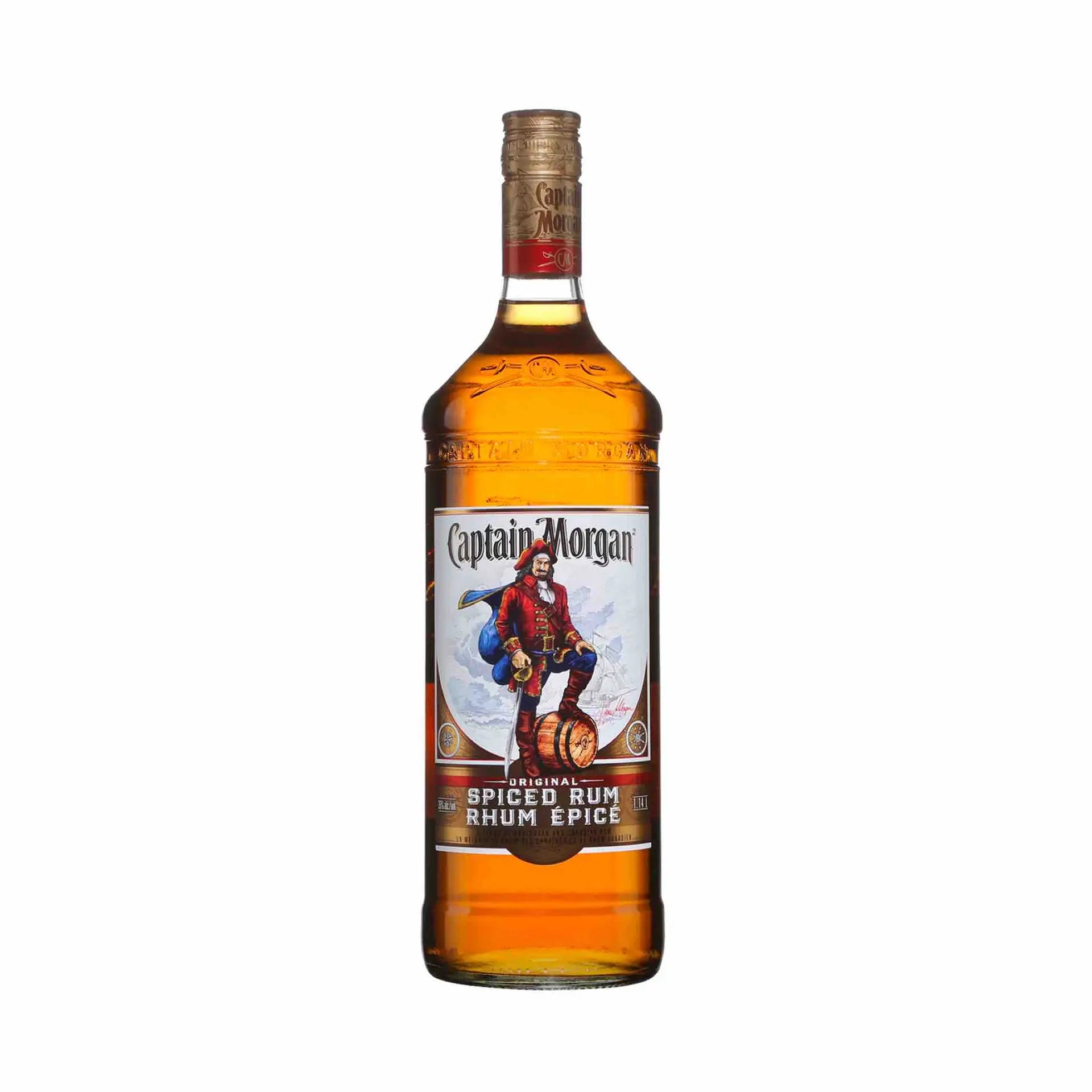 Buy Captain Morgan Spiced Rum 1.14L bottle, original spiced rum with label and gold cap