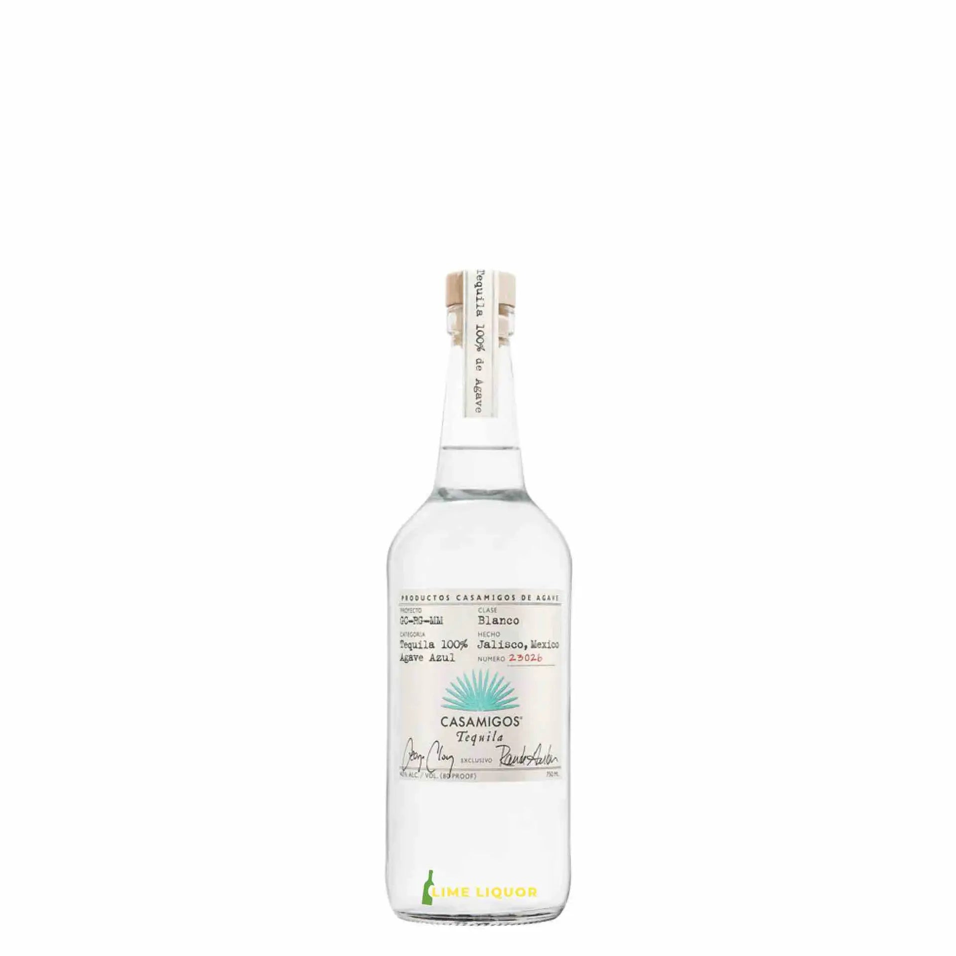 Buy Casamigos Blanco 375mL tequila bottle, clear glass, front label visible