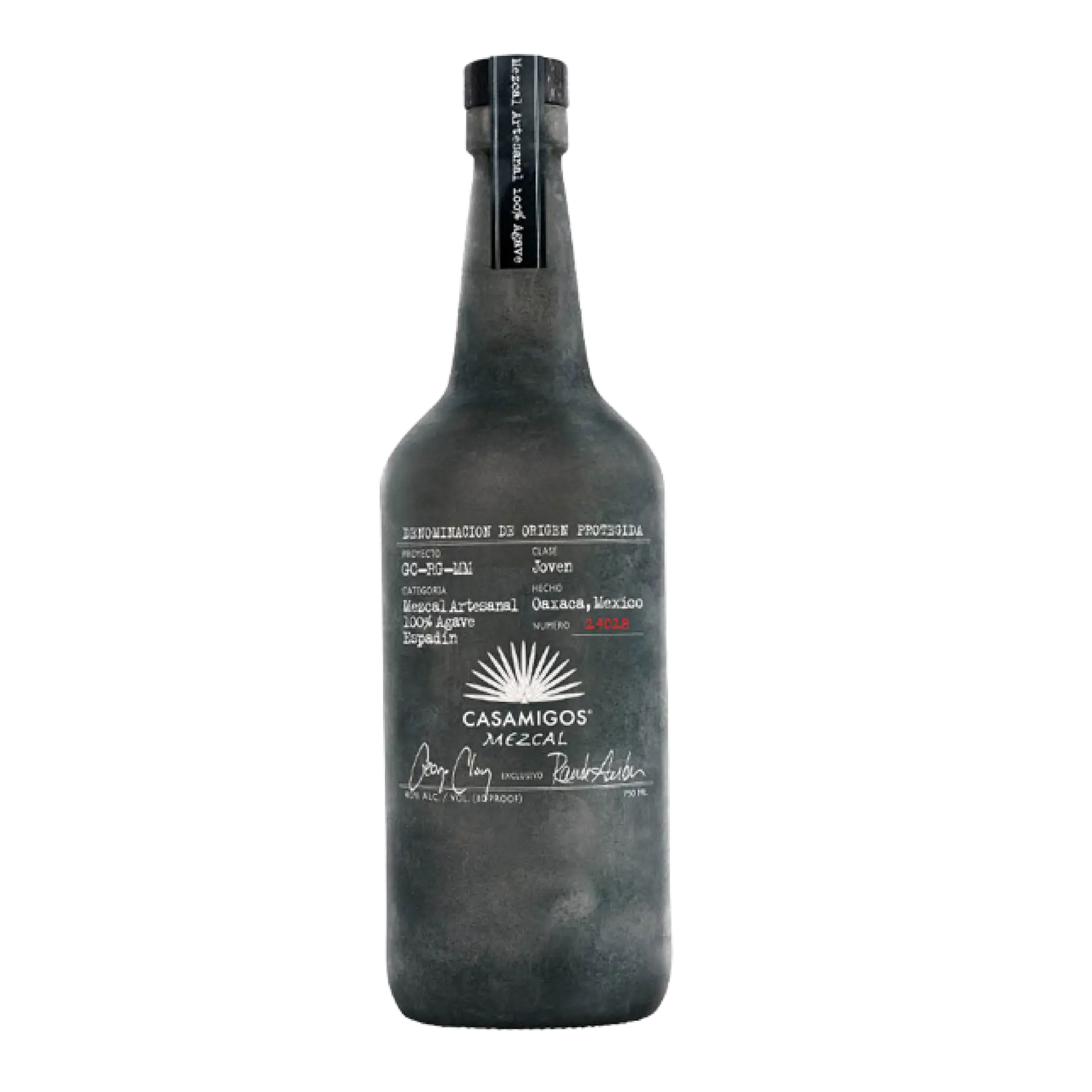 Buy Casamigos Mezcal 750mL, artisanal mezcal bottle, 100% agave, Oaxaca, Mexico.