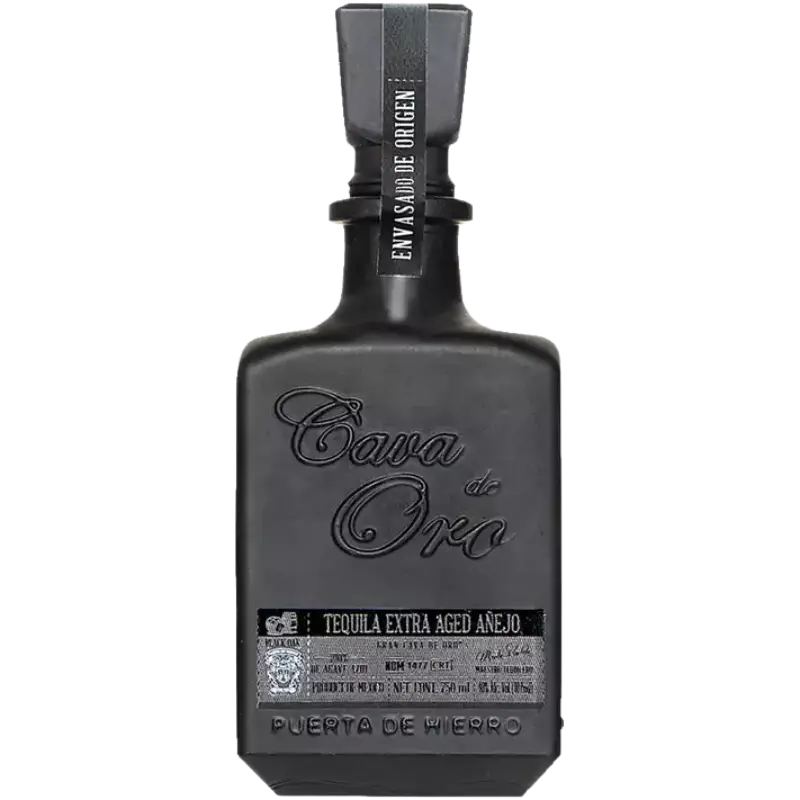 Cava De Oro Black Extra Aged Anejo 750Ml Bottle Image