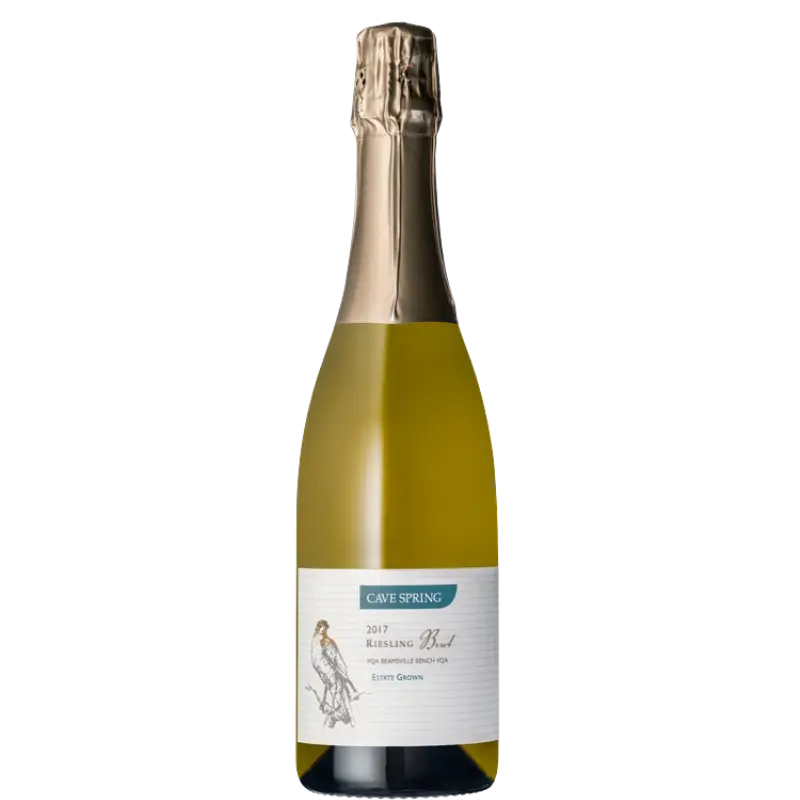 Buy Cave Spring Riesling Brut 750mL sparkling wine bottle with gold foil top